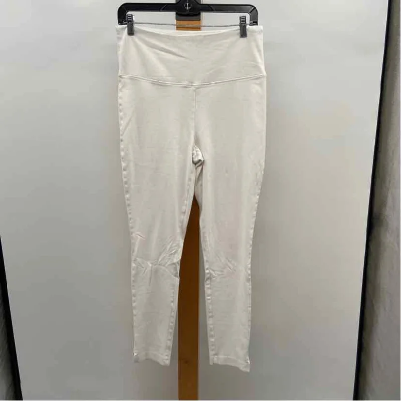 Lysse Women's Size XL White Solid Leggings Comfortable Printed Workout Leggings