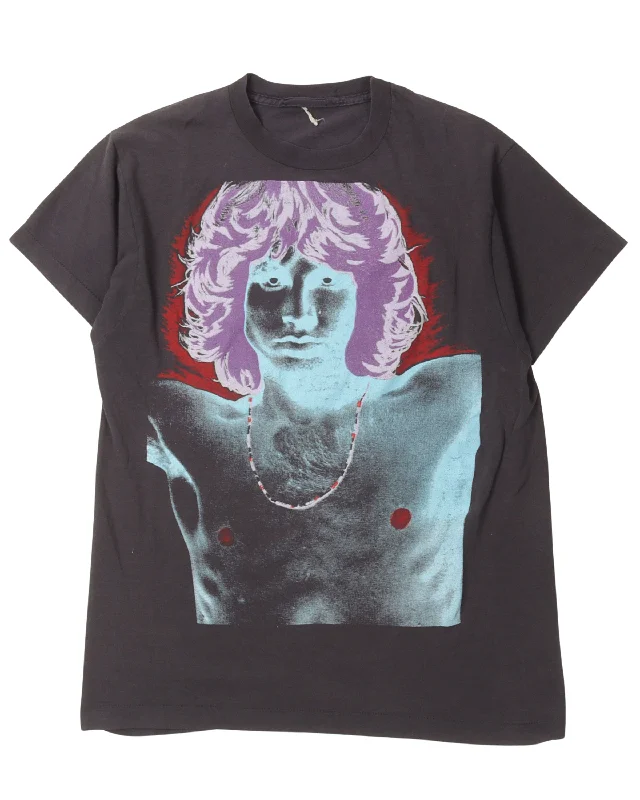 Jim Morrison No One Here Gets Out Alive T-Shirt-- Fashionable Trendy Casual