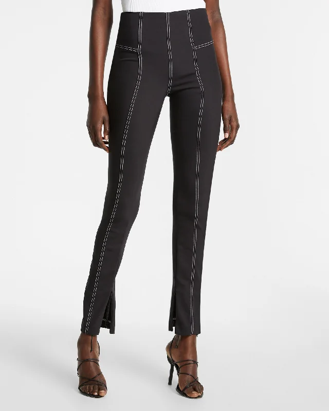 CALL ME LEGGING BLACK Trendy Mesh Leggings