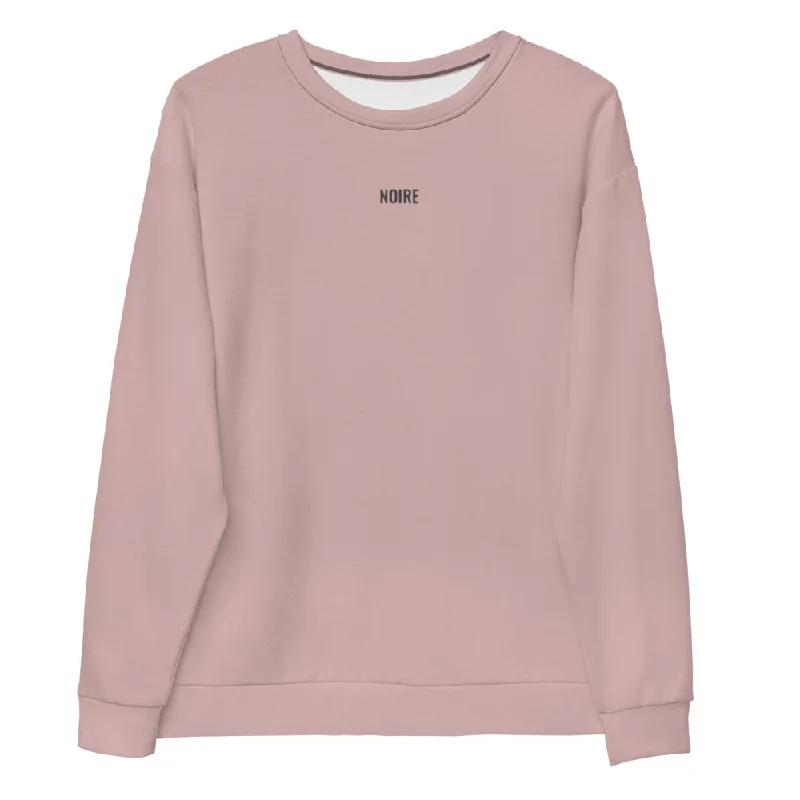 Premium Sweatshirt- Rose Quartz Hoodie with Cuffed Sleeves Snug Secure