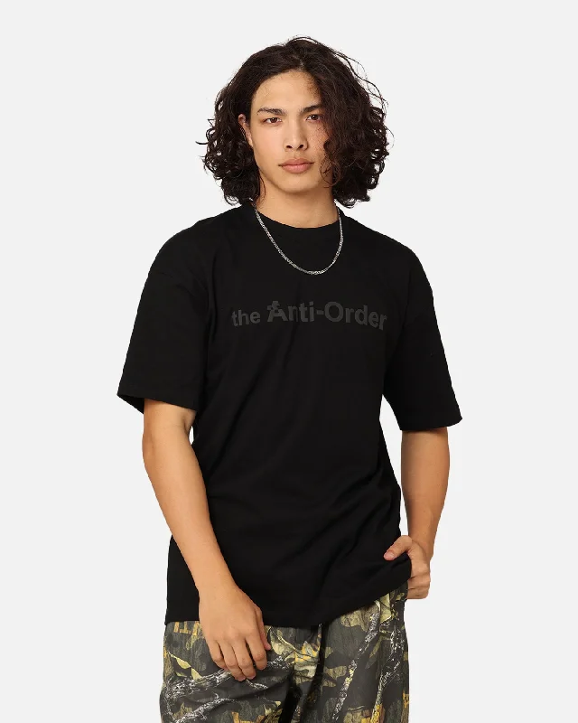 The Anti Order Logo T-Shirt Black-- Layered Multi-layer Single Layer
