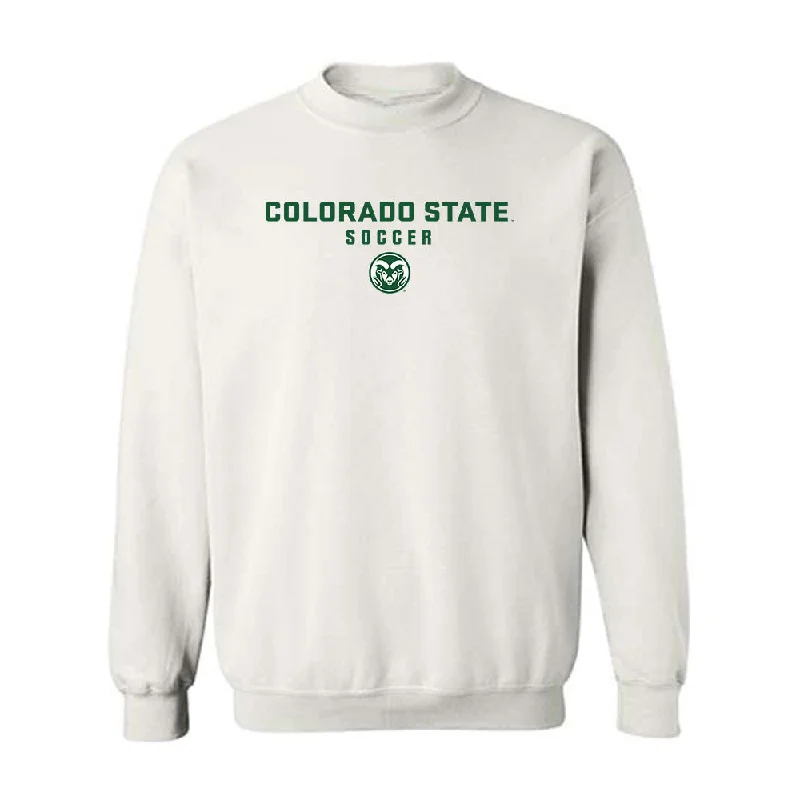 Colorado State - NCAA Women's Soccer : Madi Audet - Classic Shersey Crewneck Sweatshirt Hoodie with Contrast Stitching Detailed Premium