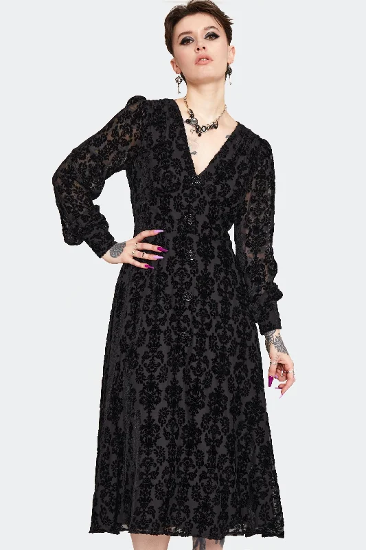 Devore Velvet Dress by Jawbreaker Tunics Polka dots