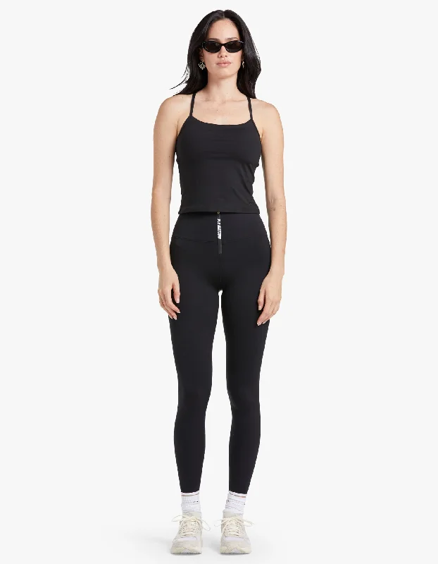 Diver Full Length Legging - Black Comfortable Sports Performance Tights