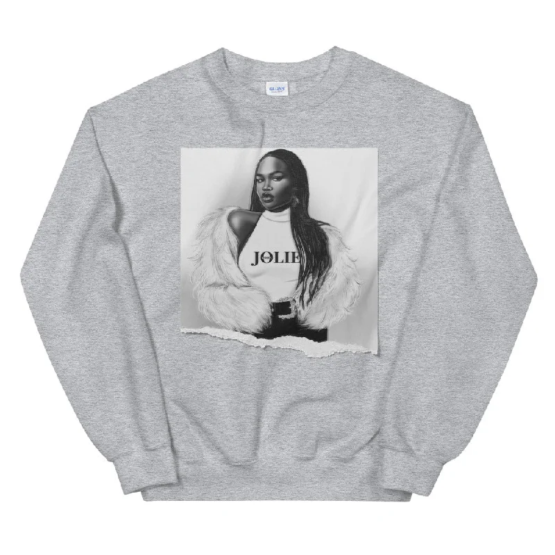 Photograph Sweatshirt- Gray Hooded Sweatshirt Casual Wear Street Style