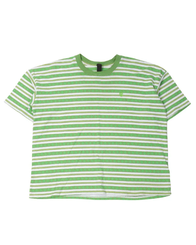 Teens From Mars Striped Dagger T-Shirt-- Notch Collar Peter Pan Collar Cowl Neck
