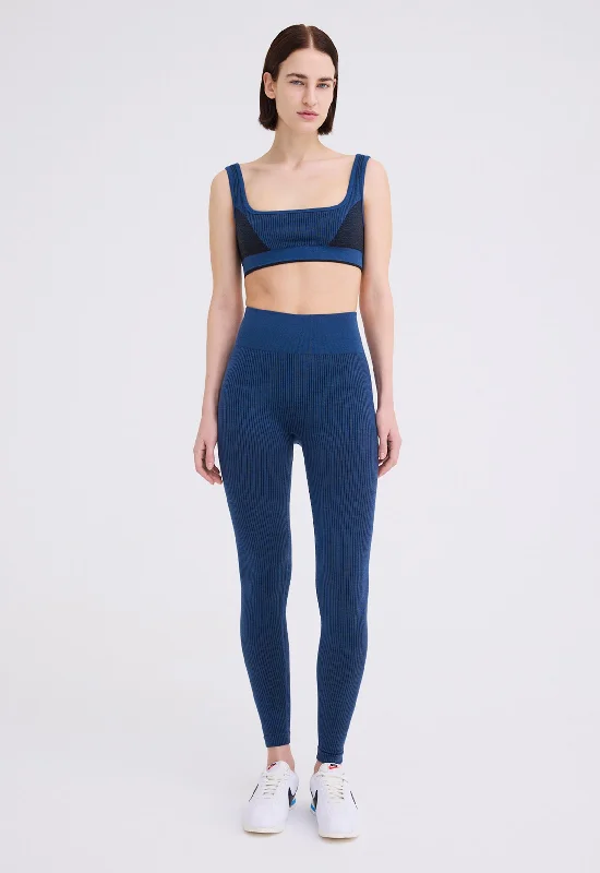 NAGNATA Demi Wool Legging - Ocean Blue Comfortable Bootcut Workout Leggings