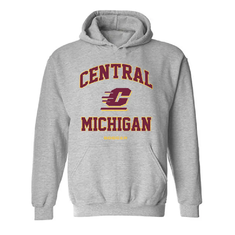 Central Michigan - NCAA Women's Soccer : Madison Bloom - Classic Shersey Hooded Sweatshirt Hoodie with Hem Detail Decorative Unique