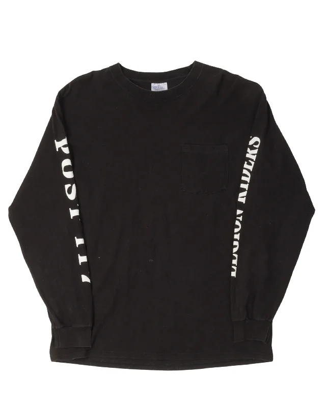 American Legion Riders Post 117 Long Sleeve T-Shirt-- Rayon Fabric Velvet Fabric Corduroy Fabric
