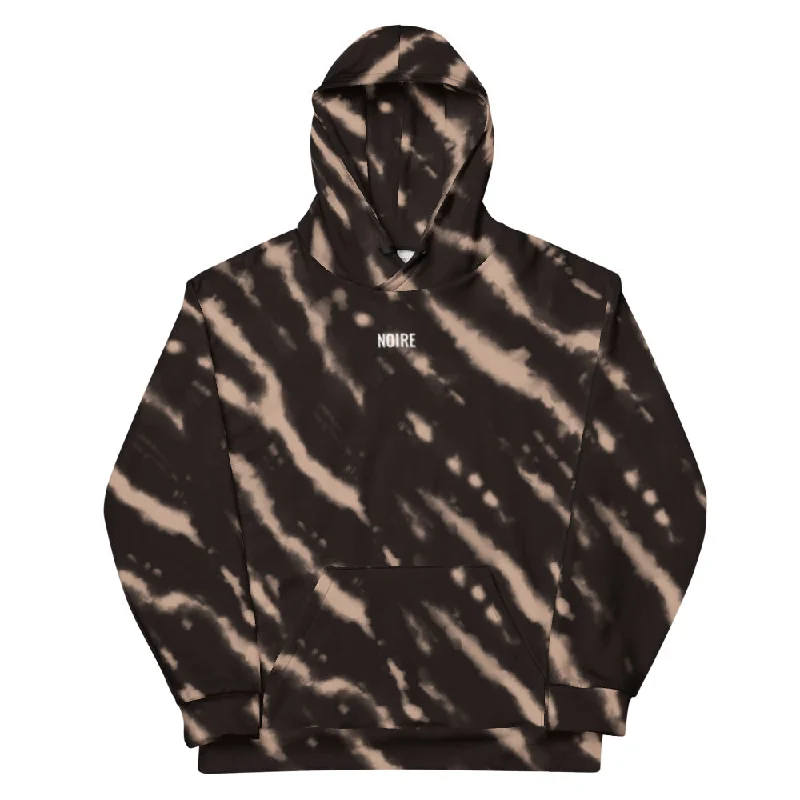 Tie Dye Hoodie- Tan Hoodie with Turtle Neck Cozy Winter
