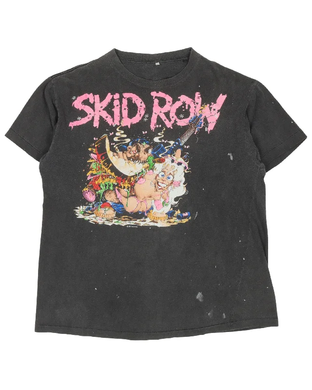 Skid Row Eat Fuck Kill Single Stitch T-Shirt-- Mesh Canvas Denim