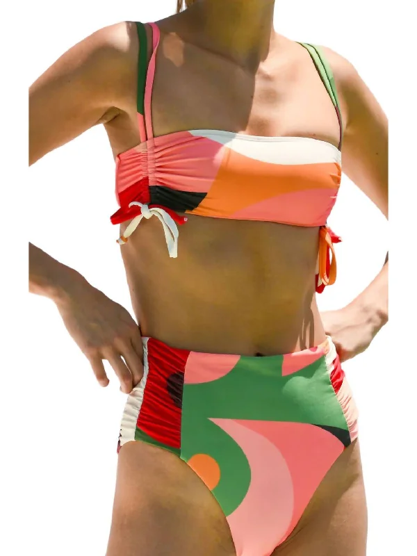 Soma Bikini Top In Multi-Colored Off-the-shoulder bikini, Sexy, Elegant, Trendy