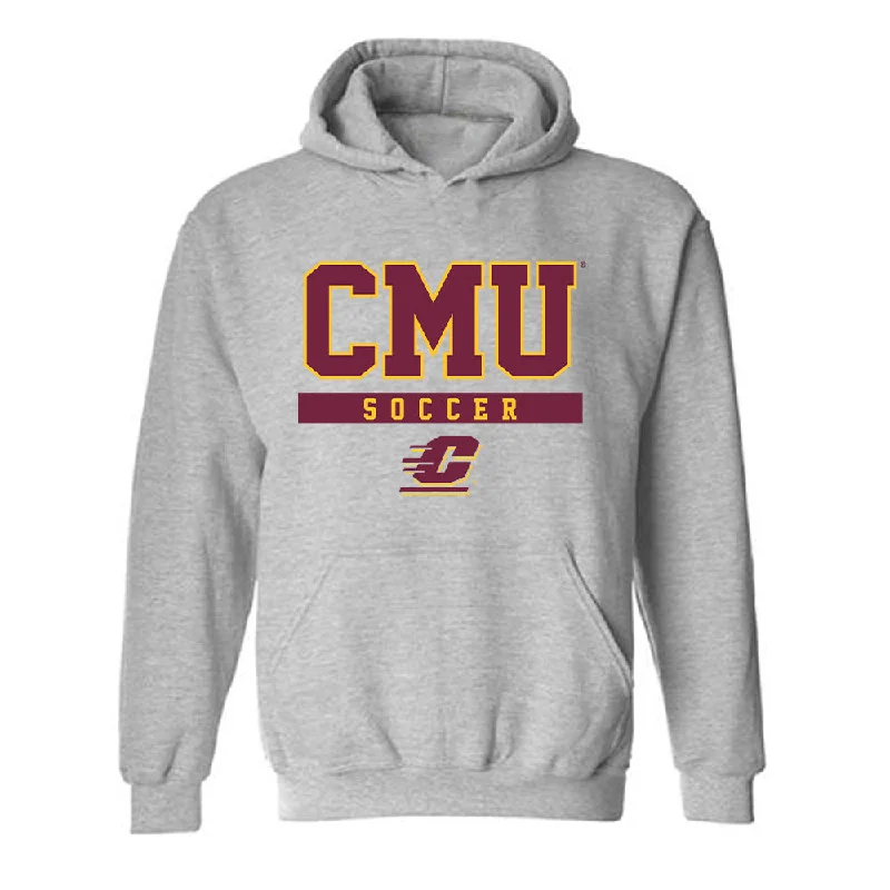 Central Michigan - NCAA Women's Soccer : Madison Bloom - Classic Fashion Shersey Hooded Sweatshirt Hoodie with Pocket Utility Practical