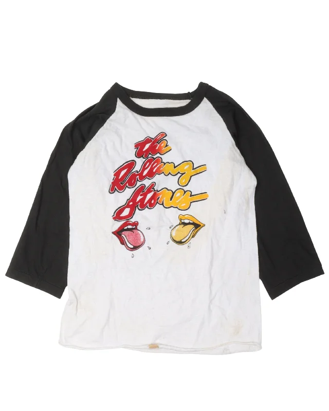 Rolling Stones Raglan T-Shirt-- Seamless Knitted Crochet