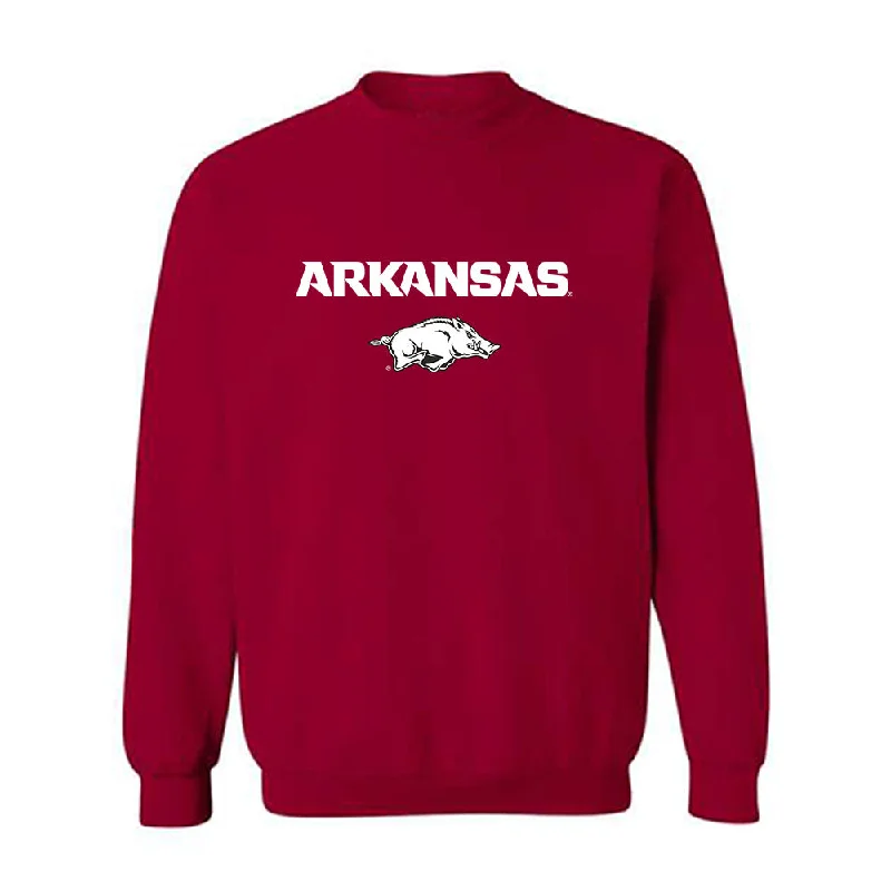 Arkansas - NCAA Women's Soccer : Jordan Hall - Classic Shersey Crewneck Sweatshirt Hoodie with Stripes Bold Sporty
