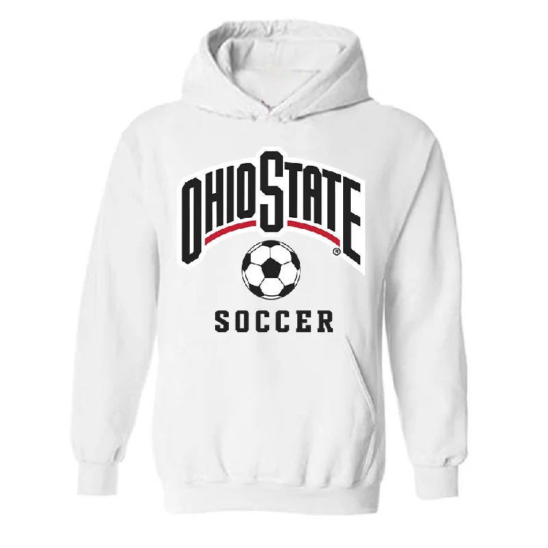 Ohio State - NCAA Women's Soccer : Amanda Schlueter - Sports Shersey Hooded Sweatshirt Hoodie with Typography Text Message