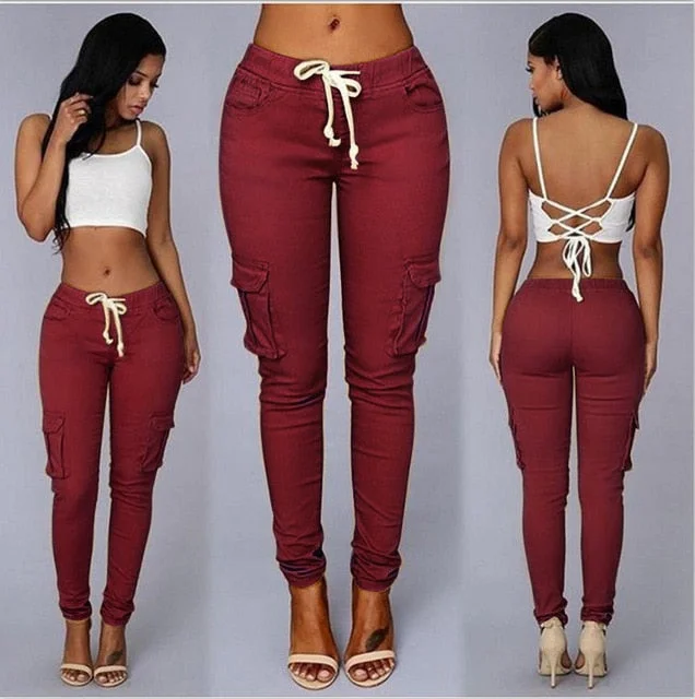 Wine Red Jeans