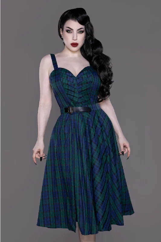 Leprechaun Plaid Pencil Dress & Skirt Set by Weasel Wear Tunics Trendy modern