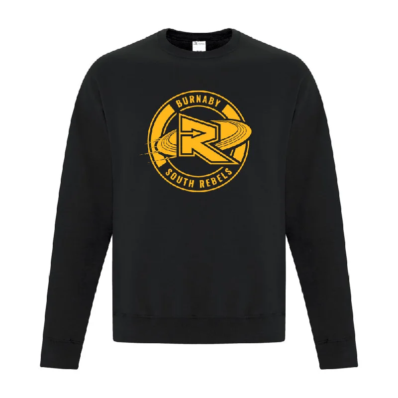 Rebels Ultimate ATC™ Crewneck Sweatshirt - Black Hoodie with Slit Hem Functional Movement