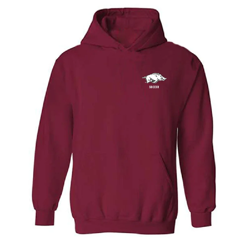 Arkansas - NCAA Women's Soccer : Jordan Hall - Classic Shersey Hooded Sweatshirt Hoodie with Logo Branding Identity