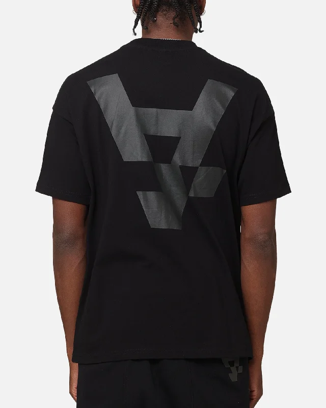 The Anti Order A Logo Merch Boxy T-Shirt Black/Black-- Sequined Glittery Shiny