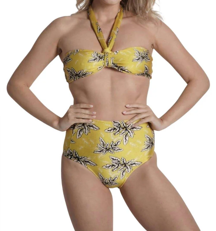 Strapless Bandeau Bikini Top In Bianca Side tie bikini, Adjustable, Comfortable, Trendy
