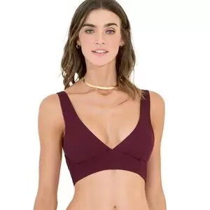 Maaji Pinot Red Patricia Long Line Triangle Bikini Top Bandeau bikini, Strapless, Chic, Comfortable