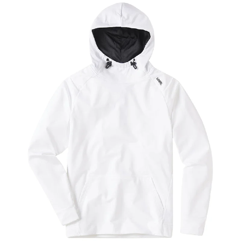 UNRL Unisex White Crossover Hoodie II Hoodie with Gradient Ombre Colorful