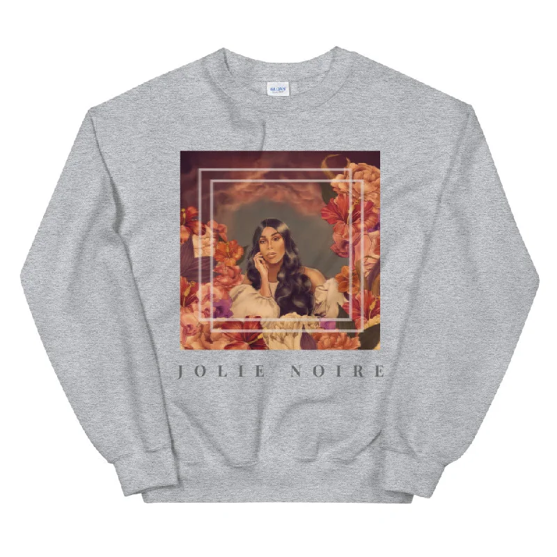 Daydreaming Sweatshirt- Gray Hoodie with Hem Contrast Bold Stylish