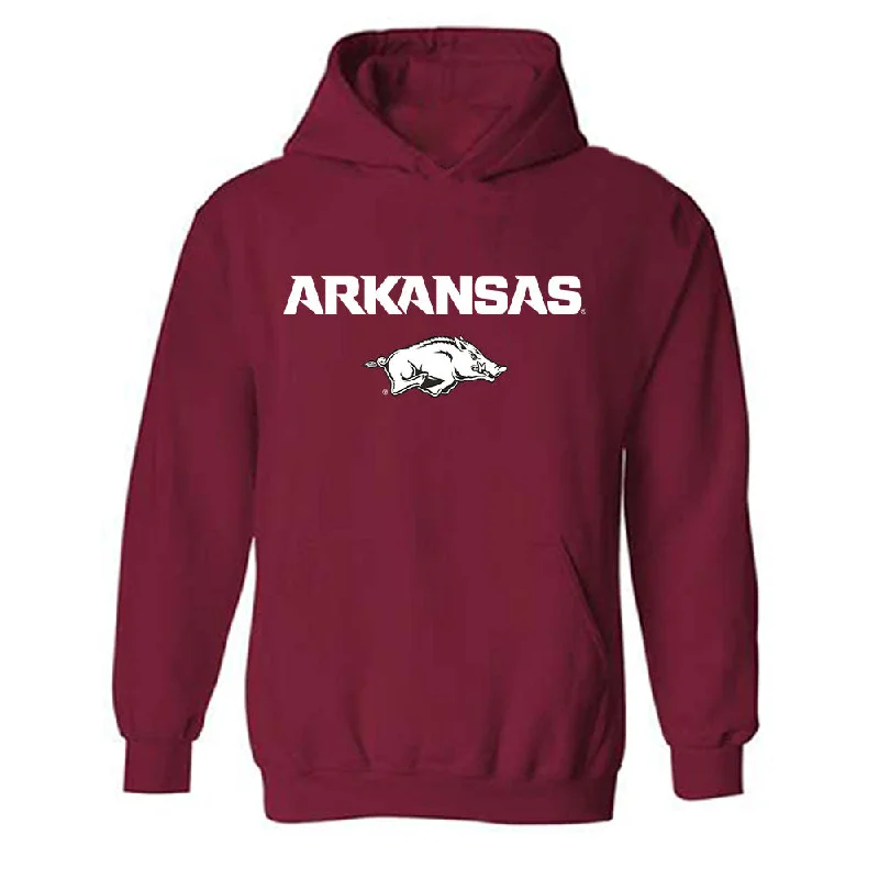 Arkansas - NCAA Women's Soccer : Jordan Hall - Classic Shersey Hooded Sweatshirt Hoodie with Strings Custom Fit Adjustable