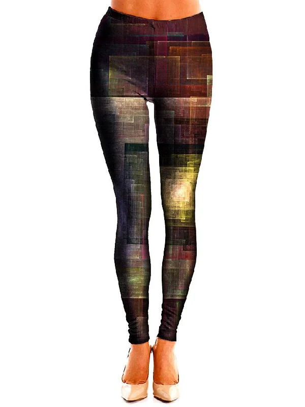 Colorful Impressions Leggings Stylish Compression Fit Leggings