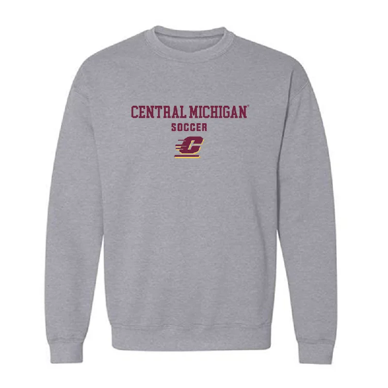 Central Michigan - NCAA Women's Soccer : Madison Bloom - Classic Shersey Crewneck Sweatshirt Hoodie with High-Low Hem Asymmetrical Trendy