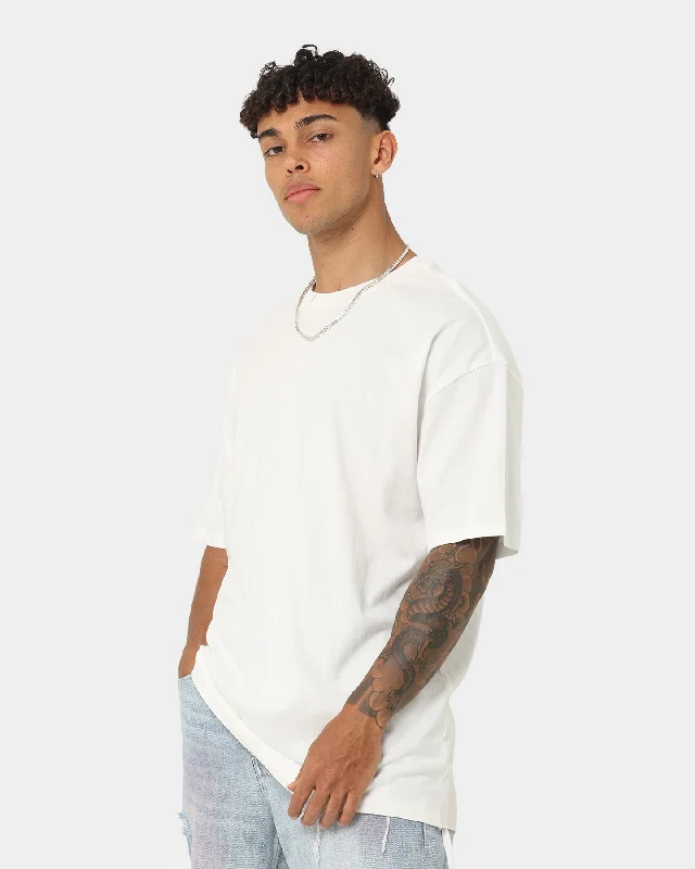 Ksubi Biggie Worn In T-Shirt White-- Striped Floral Plaid