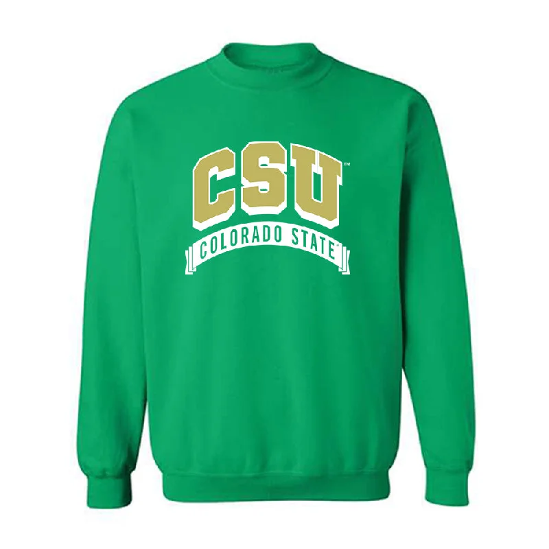 Colorado State - NCAA Women's Soccer : Madi Audet - Crewneck Sweatshirt Hoodie with Raglan Sleeves Sporty Comfortable