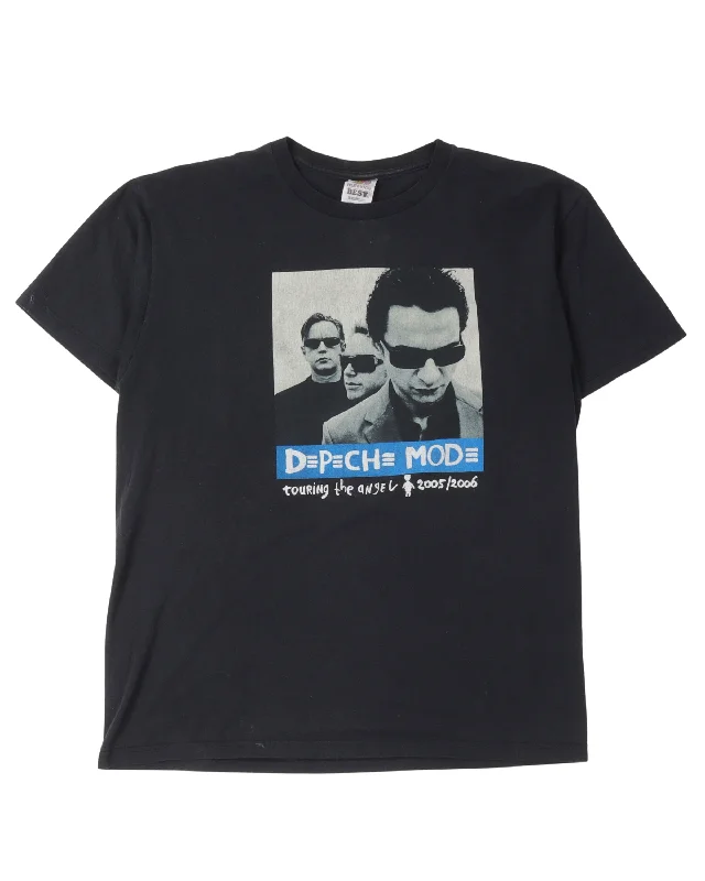 Depeche Mode 'Touring the Angels' T-Shirt-- Striped Floral Plaid