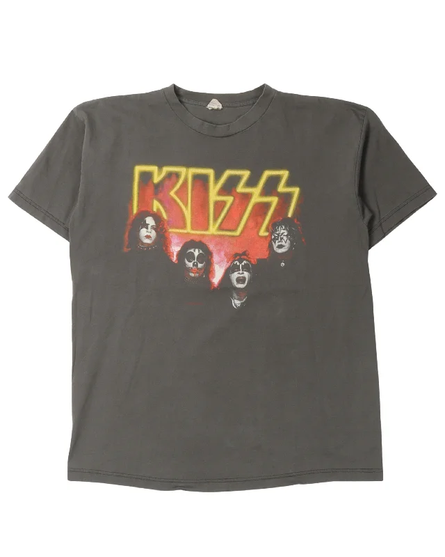 Kiss T-Shirt-- Iron Safe Non-Iron Wrinkle Free