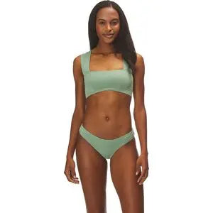 L Space Sensual Solids Sandy Classic Bikini Bottom Floral high-waisted bikini, Feminine, Retro, Trendy