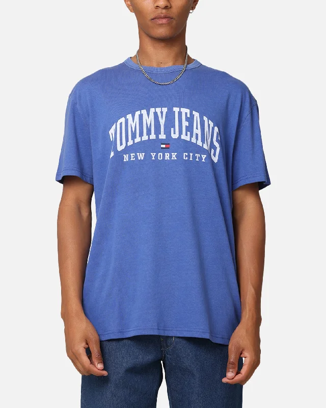 Tommy Jeans TJM Archive Varsity Washed T-Shirt Bright Blue-- Modern Contemporary Chic