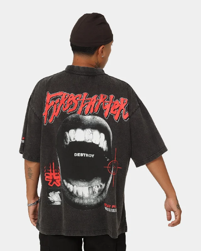Loiter Firestarter Vintage T-Shirt Vintage Black-- Modern Contemporary Chic
