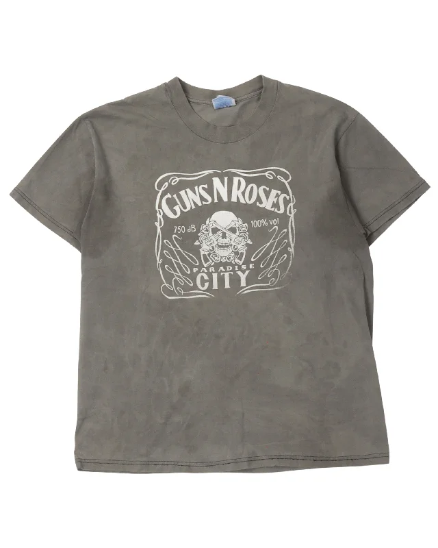 Guns N' Roses Paradise City T-Shirt-- Graphic Embroidered Appliqued