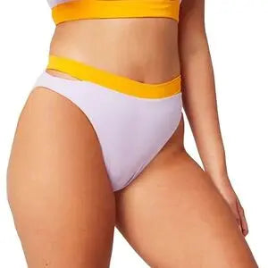 L Space Zac Color Block Bitsy Bikini Bottom Cutout swimsuit, Sexy, Trendy, Fashionable