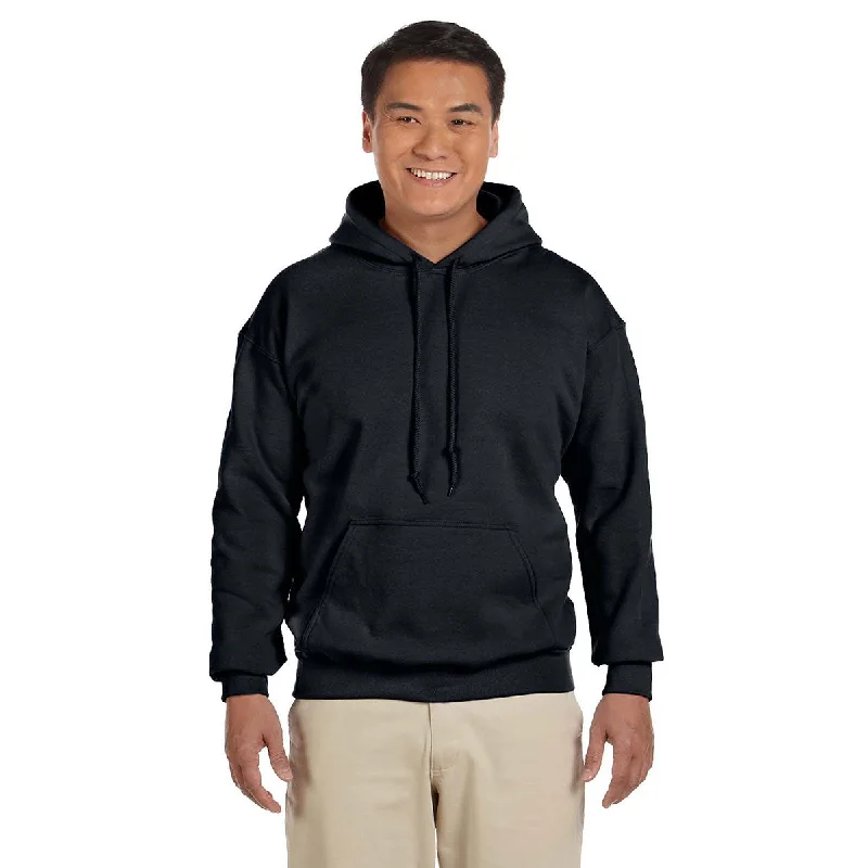 Gildan Unisex Black Heavy Blend 50/50 Hoodie Hoodie Dress Longline Feminine