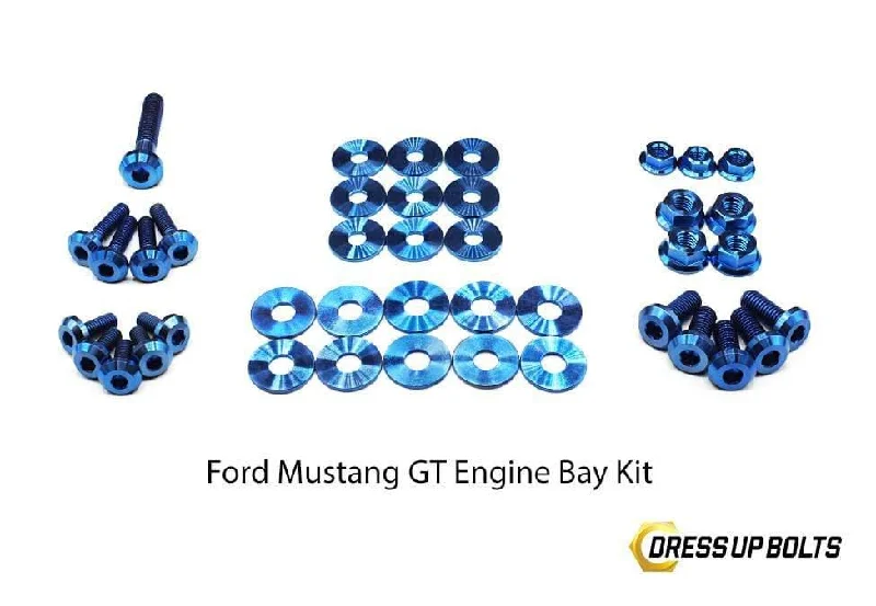 Ford Mustang GT (2015-2017) Titanium Dress Up Bolts Engine Bay Kit Tunics Bestseller popular