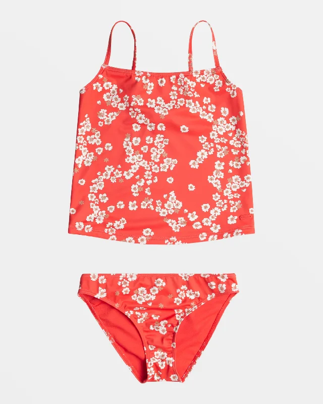 Girls 4-16 Margarita Tankini Set - Hibiscus Margarita Triangle top bikini set, Comfortable, Sexy, Trendy