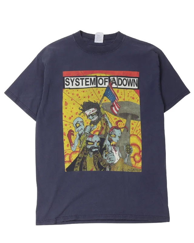 System of A Down Zombies T-Shirt-- Casual Formal Business