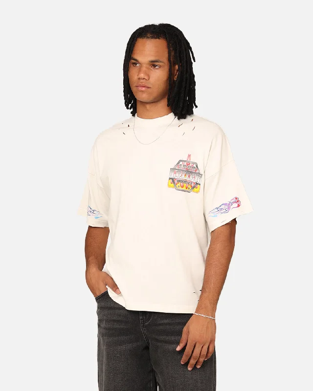 Loiter Motor Box T-Shirt Stone-- Fleece Nylon Spandex