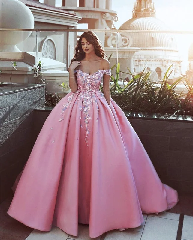 Pink Tulle Beaded Prom Dresses Ball Gown Tunics Canvas sturdy