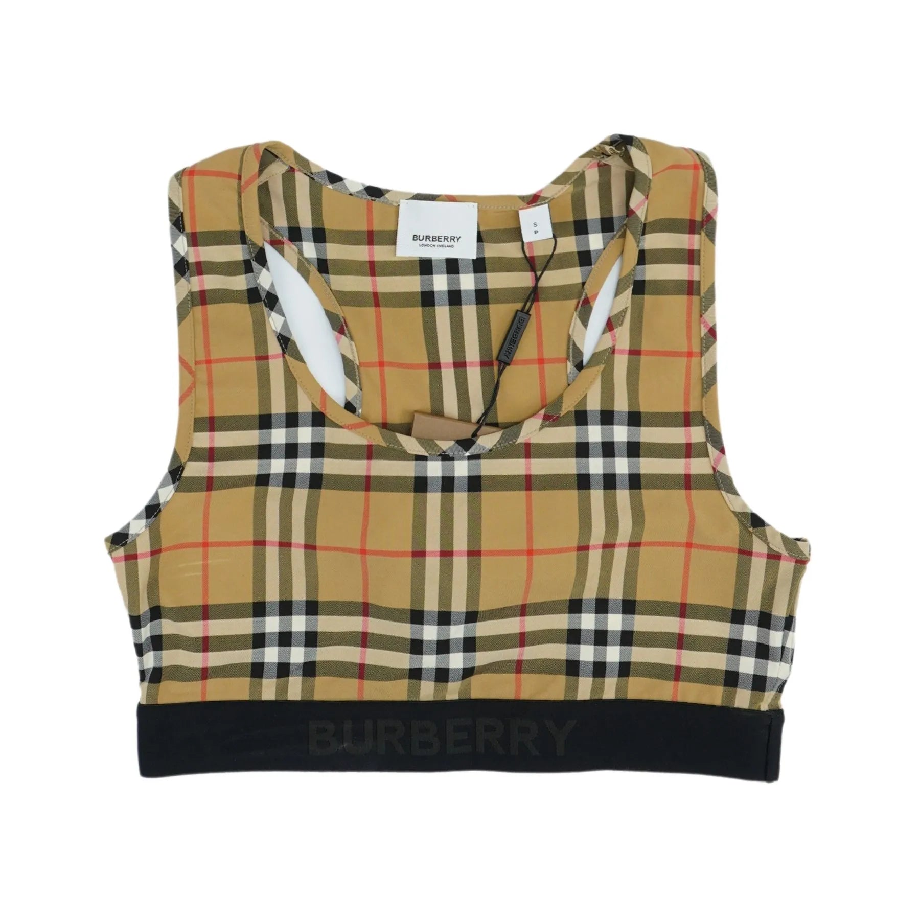 Burberry Crop Top - Women's S Thin Crop Top Open Front Quick Dry