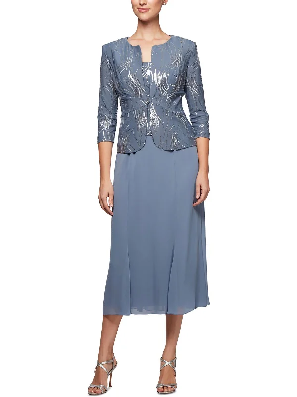 Petites Womens Jacket Midi Two Piece Dress Wool Jacket Cashmere Jacket Tweed Jacket