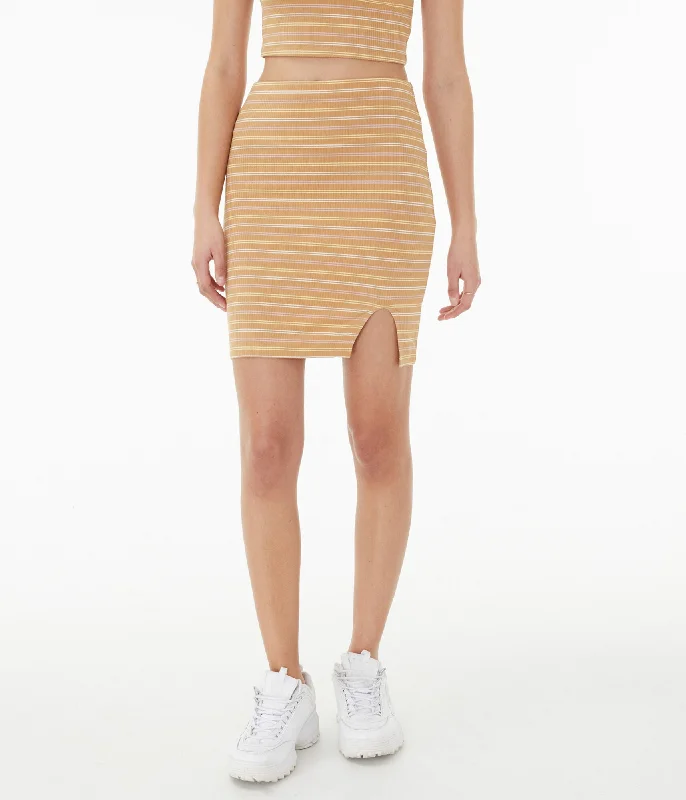 Aeropostale Women's Striped Bodycon Skirt*** silk skirt luxurious